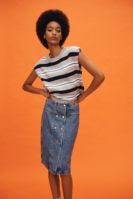 Ética Lea Denim Skirt | Anthropologie