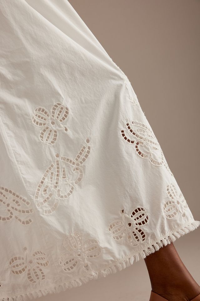 Louise Misha Paola Eyelet Cotton Midaxi Skirt #5