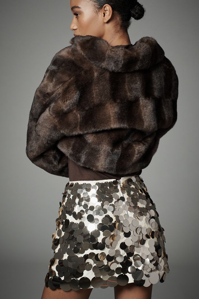 Significant Other Jorja Sequin Mini Skirt #3