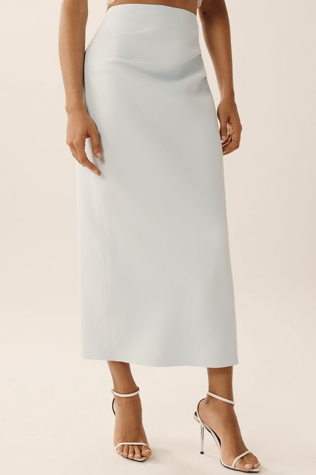 knee length dresses for ladies Darnhill Puff Sleeve Midi Dress in Black – Acler main image 0