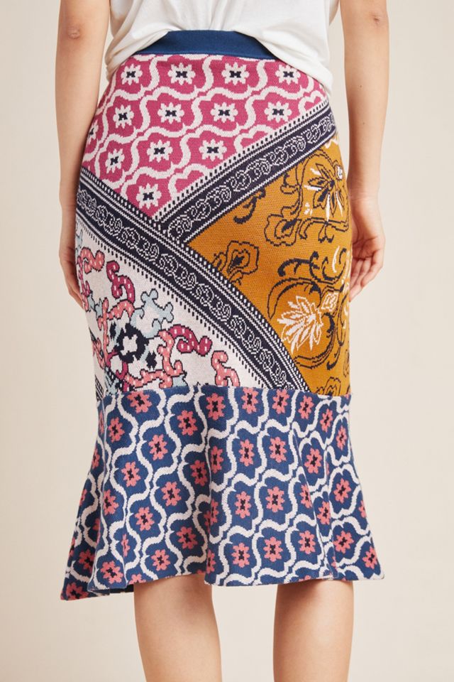 Taylor Flounced Midi Skirt #1
