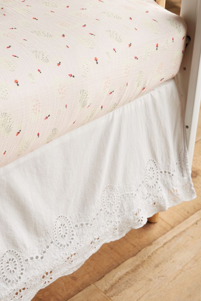 Eyelet Lace Crib Skirt #1