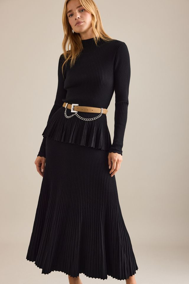 By Anthropologie Rib Knit Midi Skirt #3