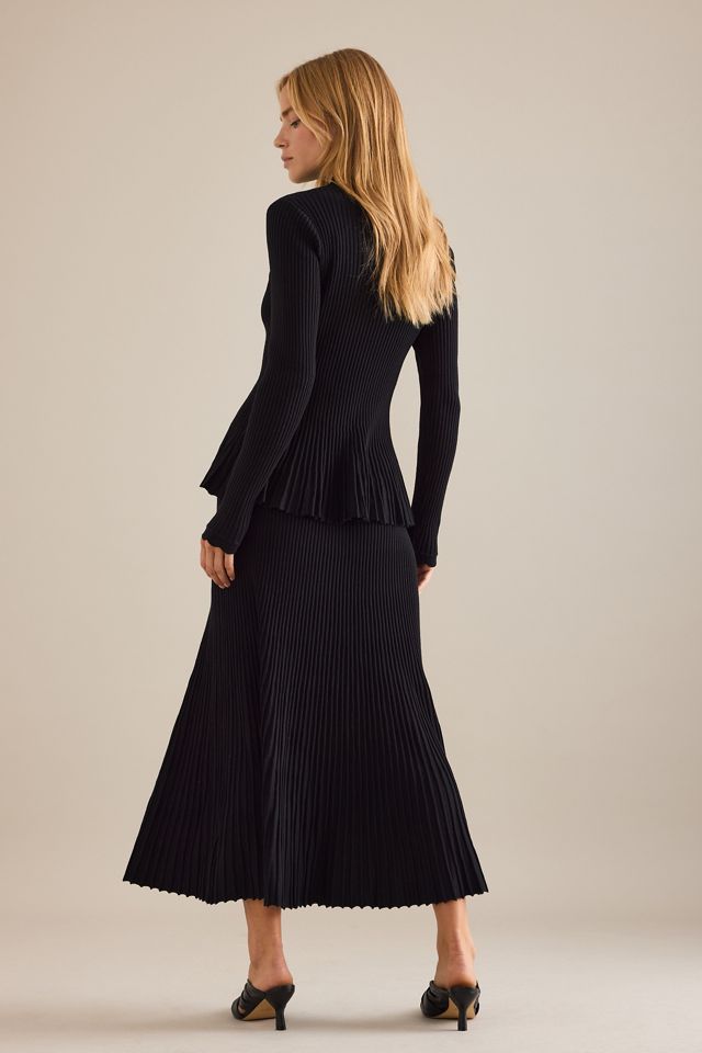 By Anthropologie Rib Knit Midi Skirt #1