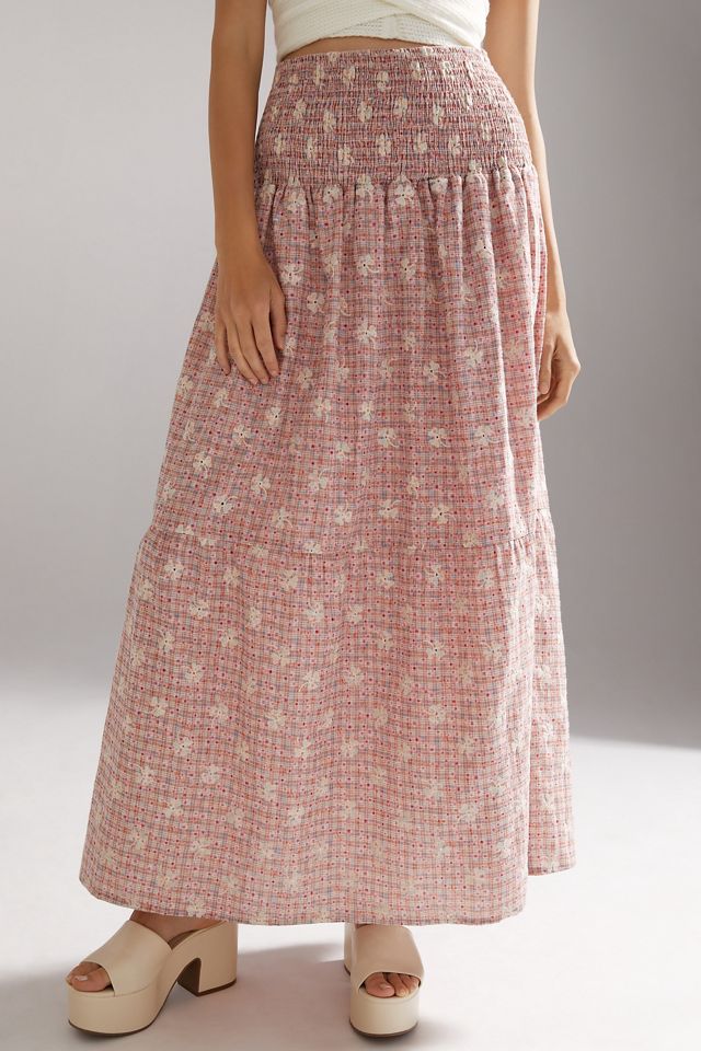 En Saison Tiered Polka Dot Maxi Skirt #4