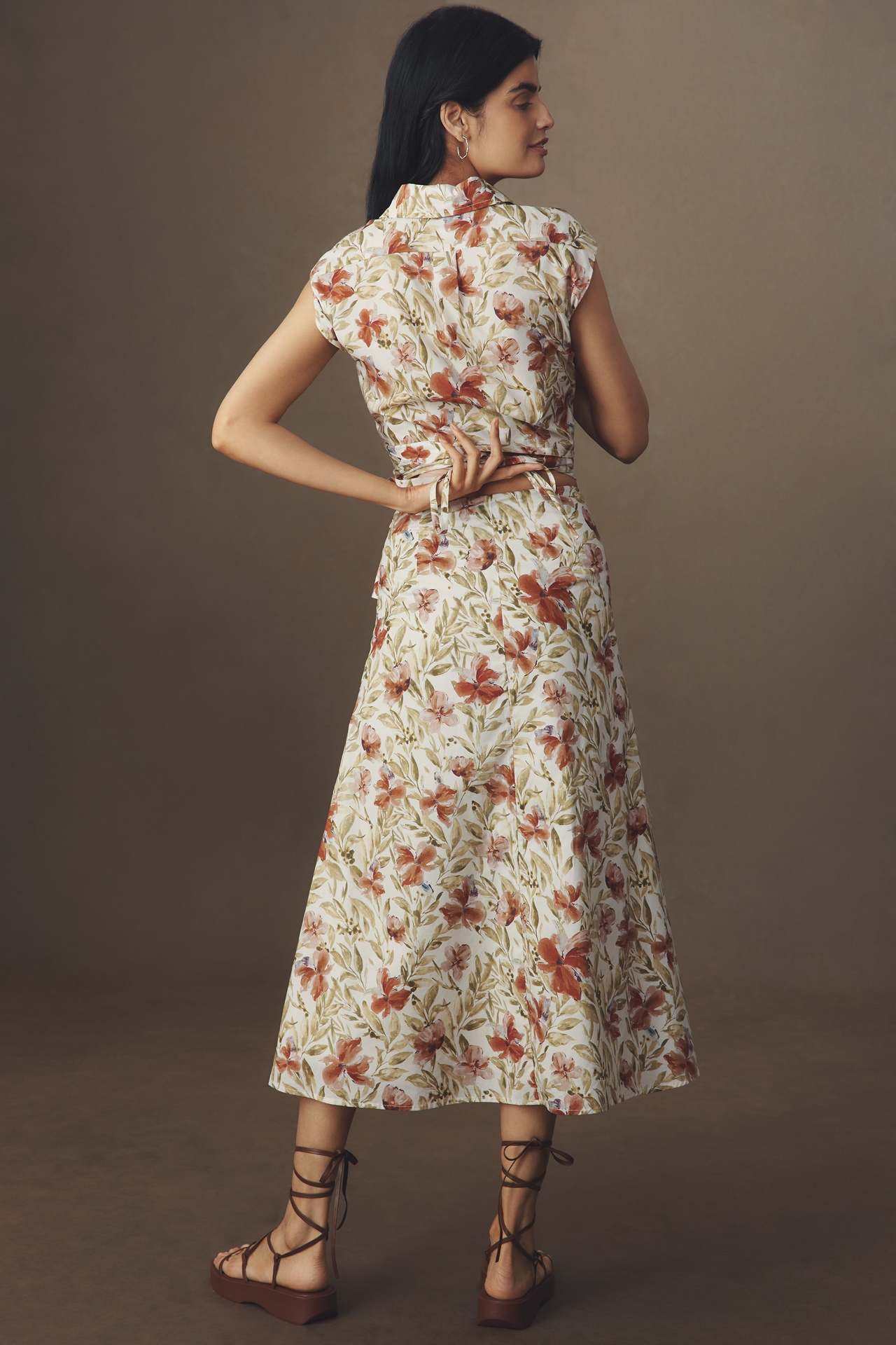 En Saison Alexane Bow Midi Skirt