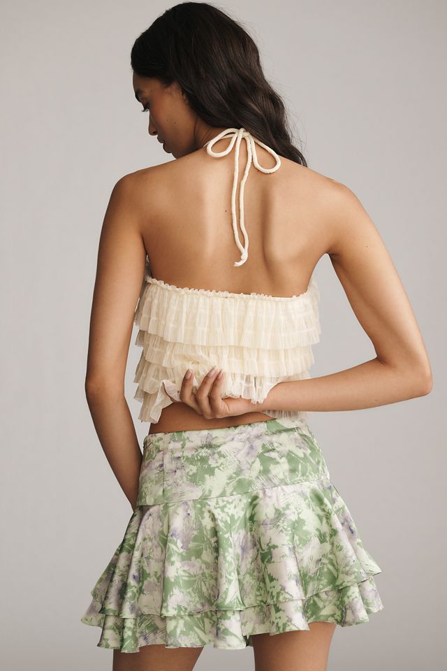 Jacquie The Label Valentina Drop-Waist Mini Skirt #2