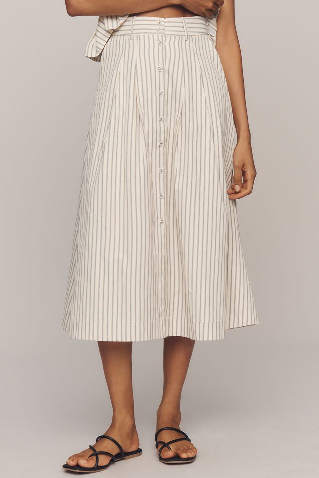 En Saison Azra Button-Front Midi Skirt #1