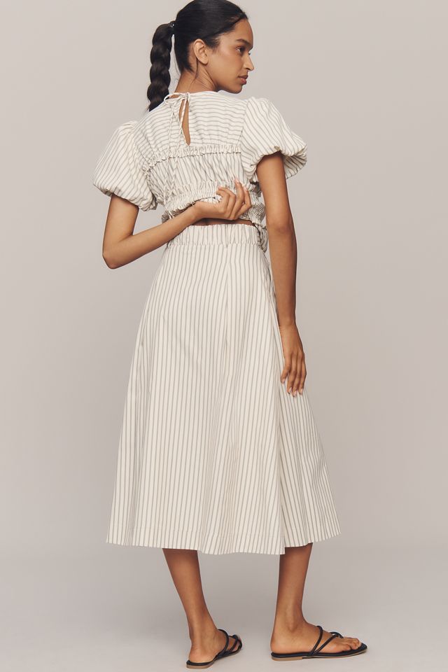 En Saison Azra Button-Front Midi Skirt #2