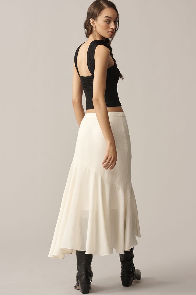 En Saison Gabriella Asymmetric Ruffled Maxi Skirt #2