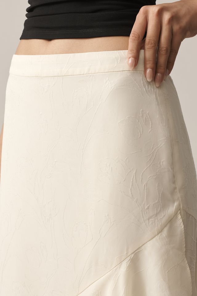 En Saison Gabriella Asymmetric Ruffled Maxi Skirt #3