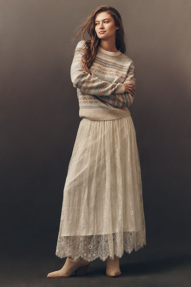 En Saison Alannah Lace Midi Skirt #3