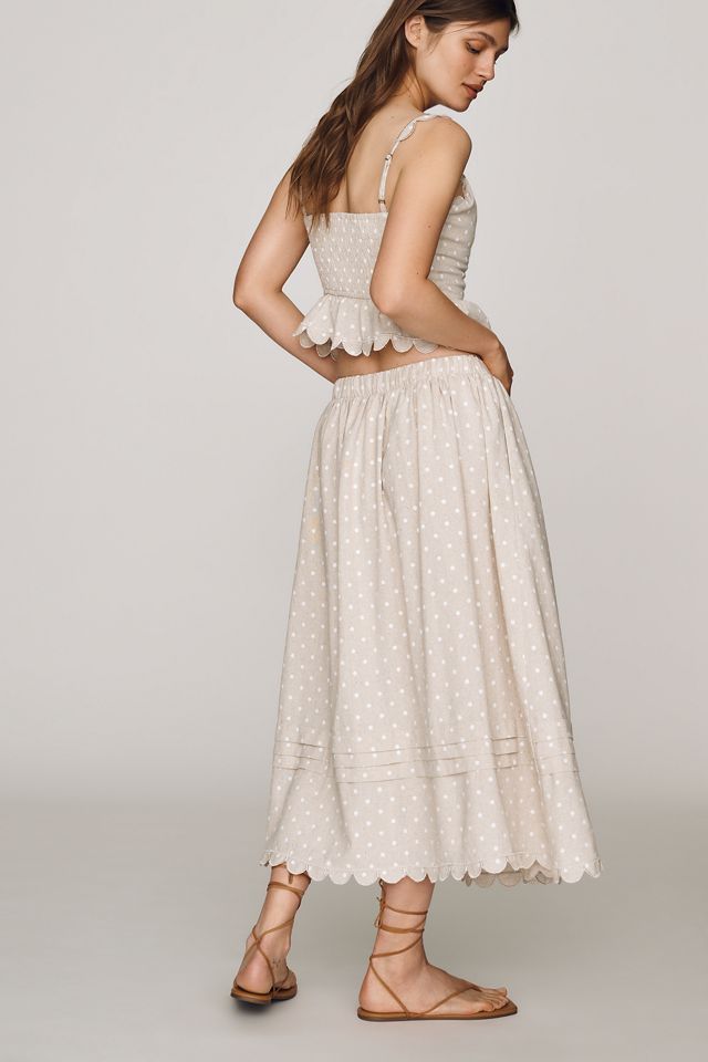 En Saison Elise Embroidered Midi Skirt #2
