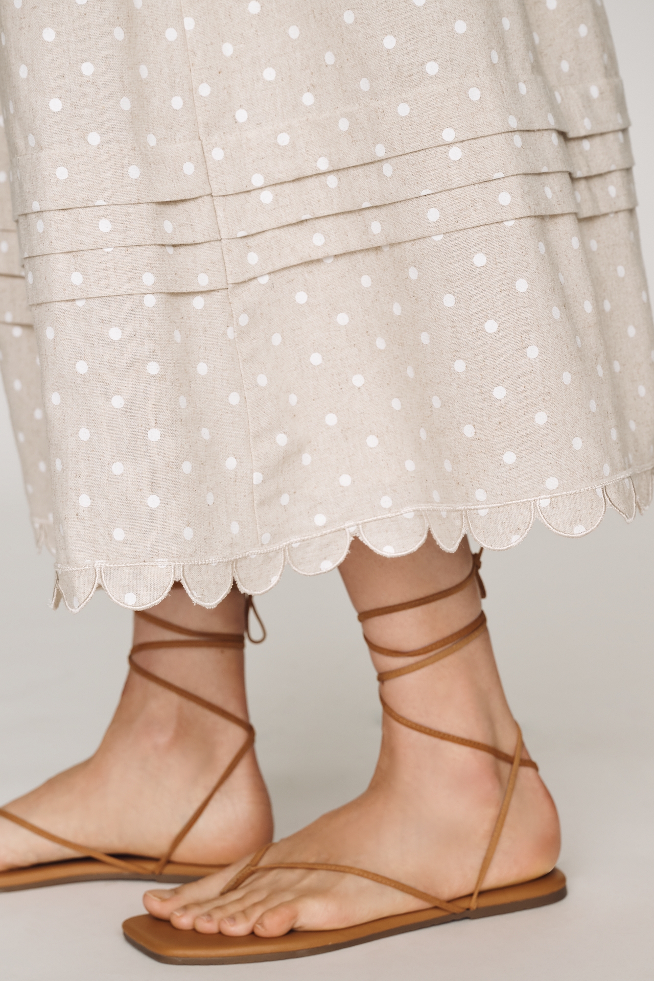 En Saison Elise Embroidered Midi Skirt