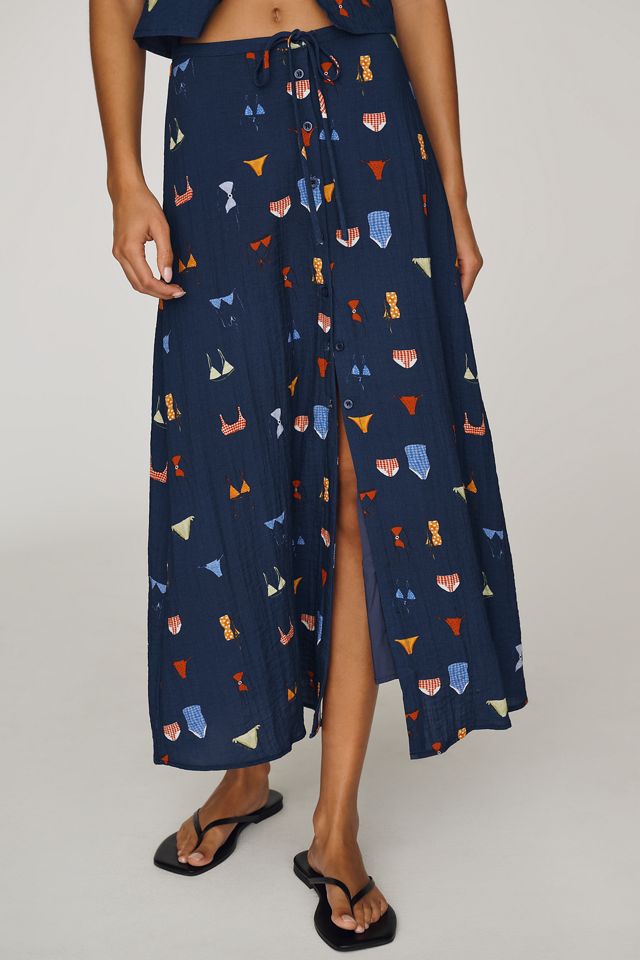Jacquie The Label Rinni Button-Front Skirt #1