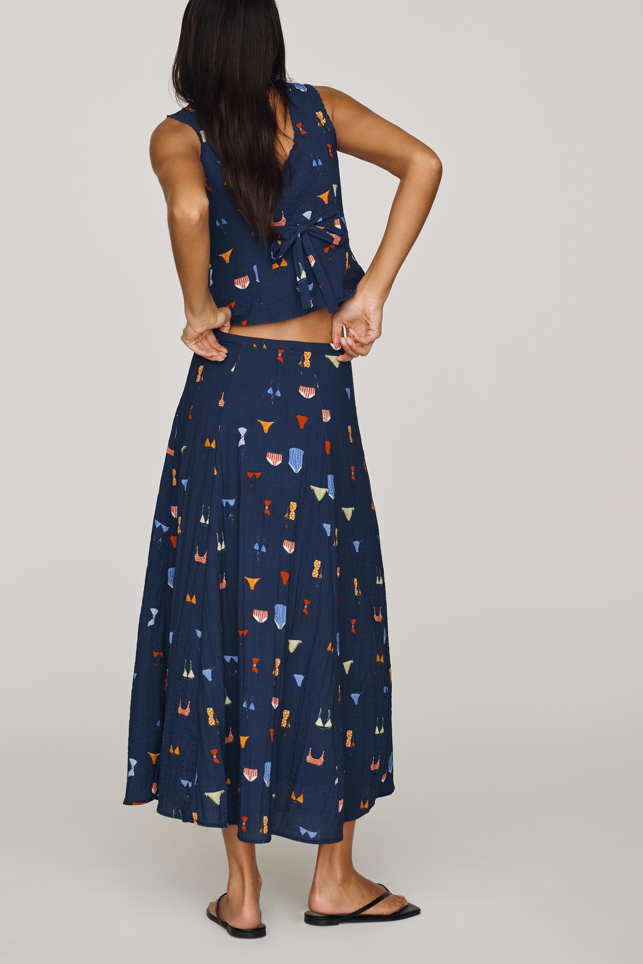 Jacquie The Label Rinni Button-Front Skirt