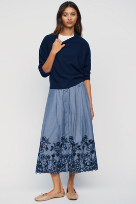 En Saison Joanne Midi Skirt by Anthropologie