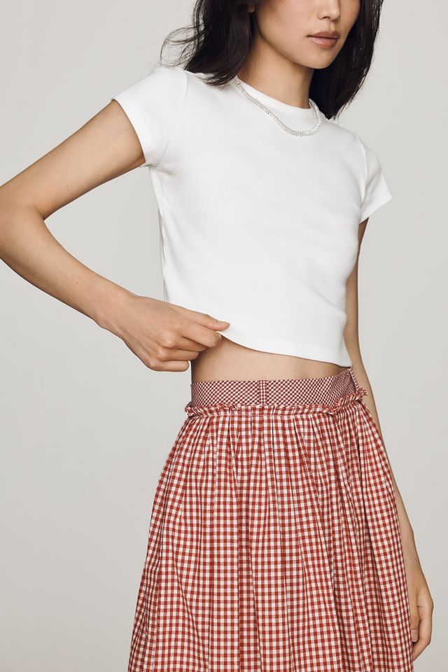 Jacquie The Label Maggie 100% Cotton Midi Skirt #3