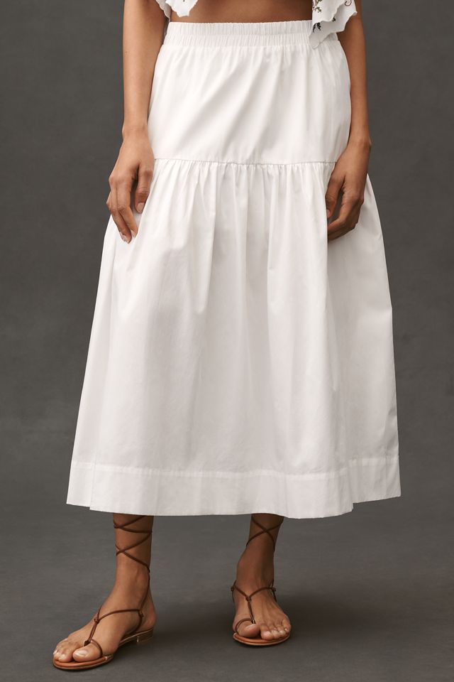 Sanctuary Poplin Prairie Tiered Midi Skirt #2