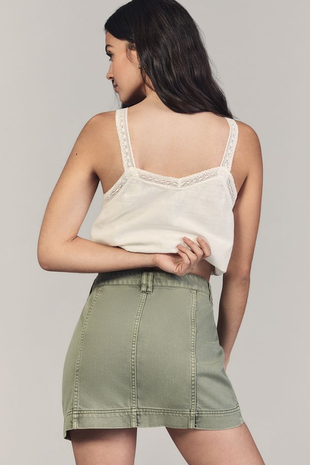 Sanctuary All Buttoned Up Utility Denim Mini Skirt #2