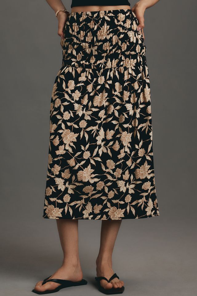 Sanctuary Better Together Smocked Midi Skirt #1