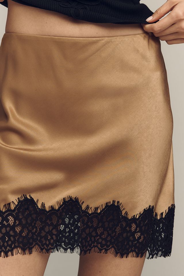 Sanctuary Satin Lace Skirt #1