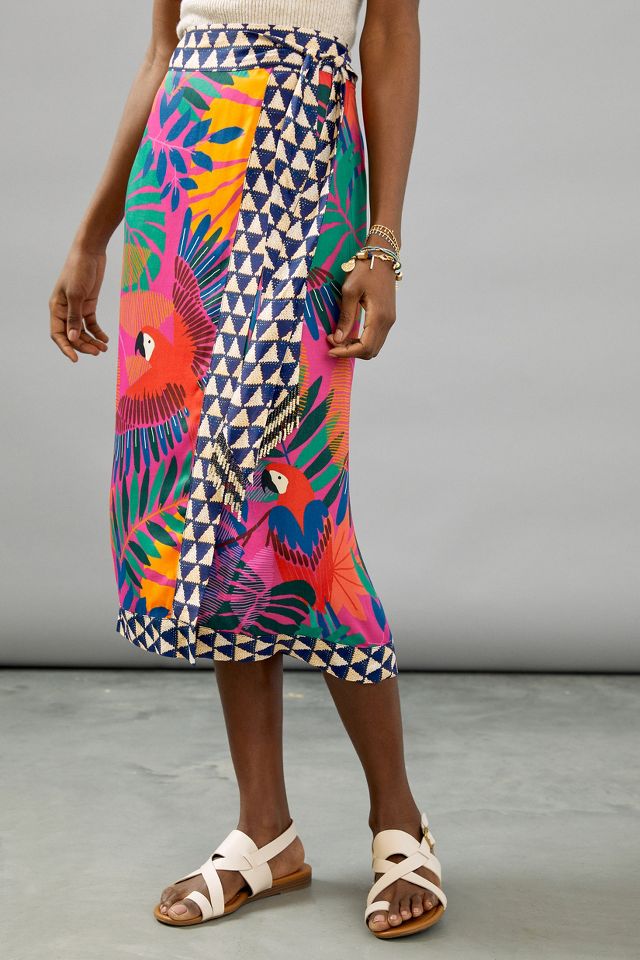 Farm Shop Rio Quintana Wrap Midi Skirt