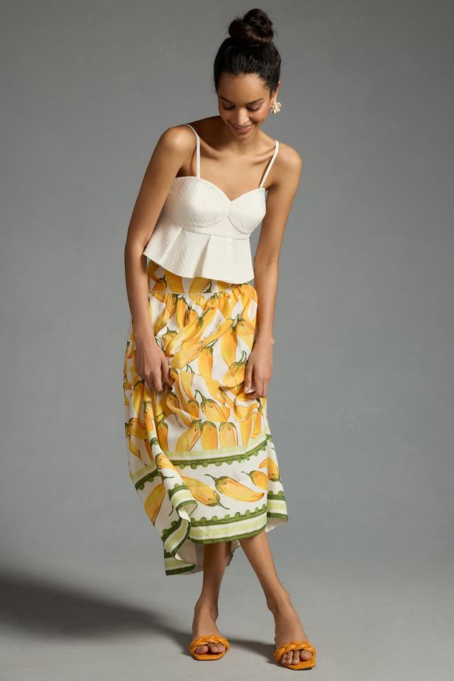 Farm Rio x Anthropologie Peppers Printed Skirt #3