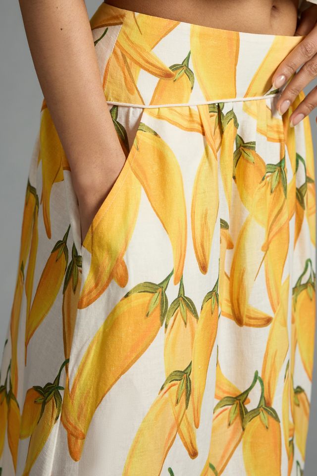Farm Rio x Anthropologie Peppers Printed Skirt #4