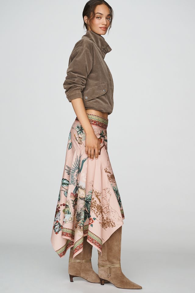 Farm Rio Poetry 100% Cotton Midi Skirt #2