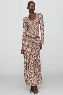 Farm Rio Medal Midi Skirt