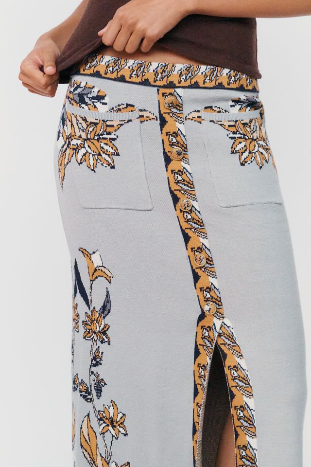 Farm Rio Stained Glass Midi Skirt #1
