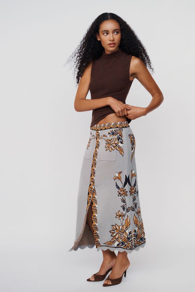 Farm Rio Stained Glass Midi Skirt #2
