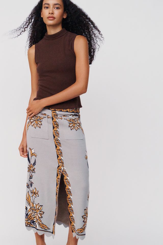 Farm Rio Stained Glass Midi Skirt #3