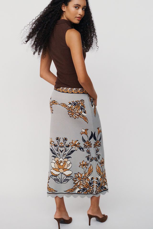 Farm Rio Stained Glass Midi Skirt #4