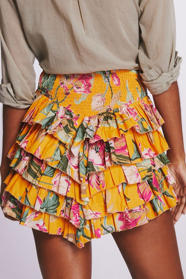 Tiered Ruffled Mini Skirt #1