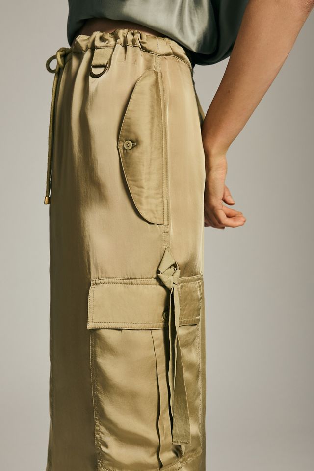 The Command Pants With Wrap Skirt Khaki — Caspar The Label