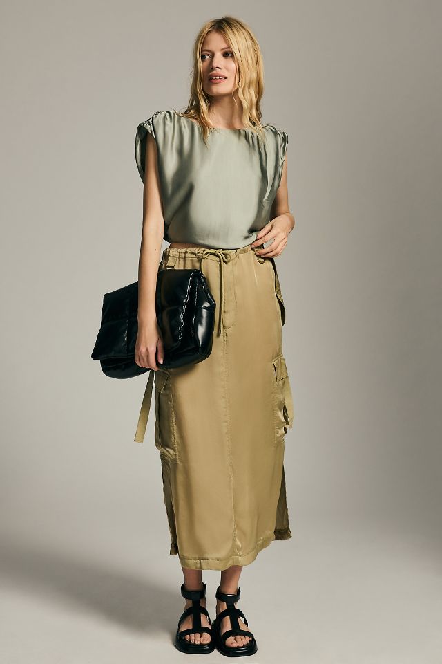 Love The Label Cargo Midi Skirt