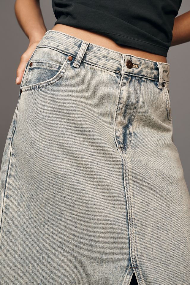 The Madi Front-Slit Denim Skirt by Pilcro #3