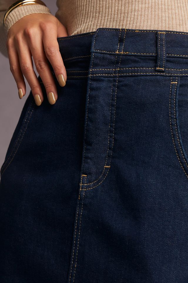 Pilcro Slit-Front Denim Skirt #3