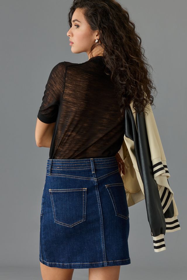 Pilcro Polished Denim Mini Skirt #3