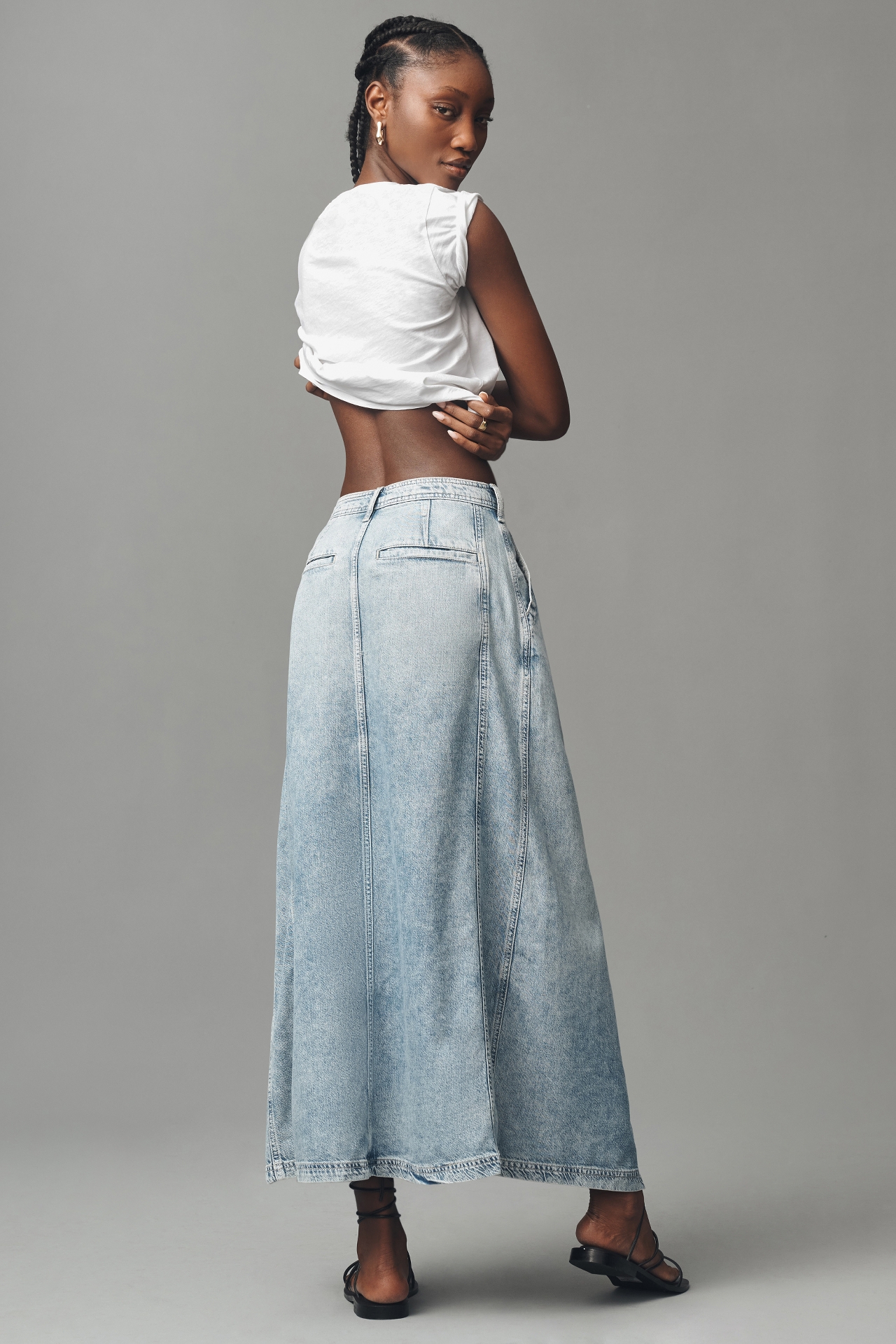 Pilcro Slouchy Trouser Maxi Skirt