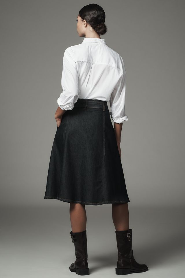 Pilcro Button-Front Denim Midi Skirt #2