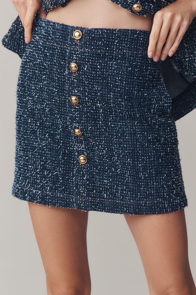 Maeve Cotton Tweed Mini Skirt #2