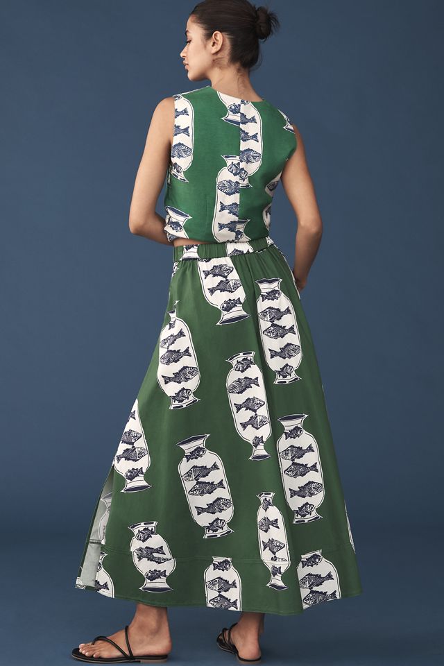 【Anthropologie】ハンター・ベル テイタム ミディスカート Hunter Bell Tatum Midi Skirt | Anthropologie