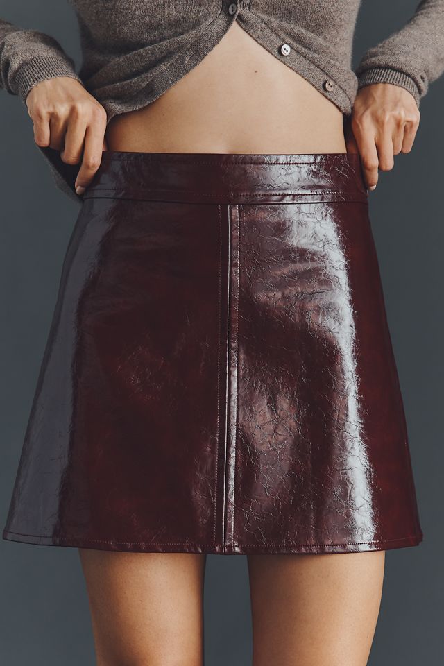 Hunter Bell Meeghan Faux-Leather Mini Skirt #1
