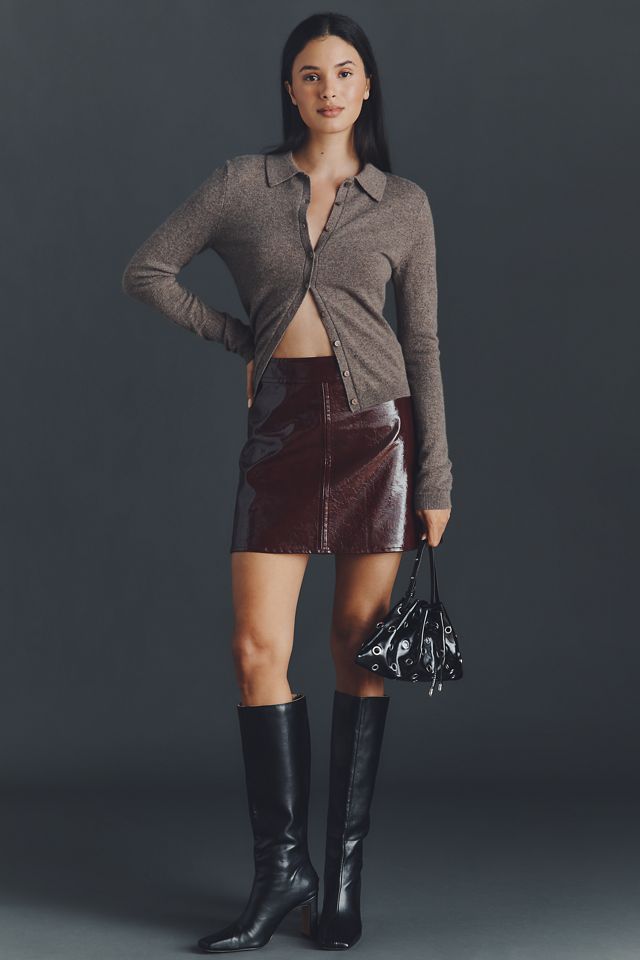 Hunter Bell Meeghan Faux-Leather Mini Skirt #2