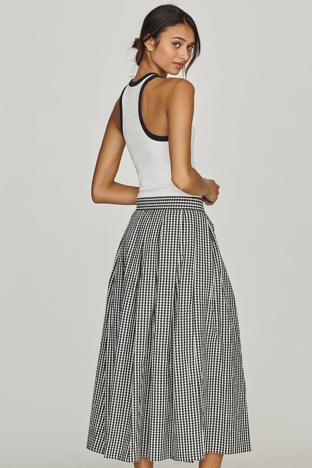 Hunter Bell Eva Linen Midi Skirt | Anthropologie
