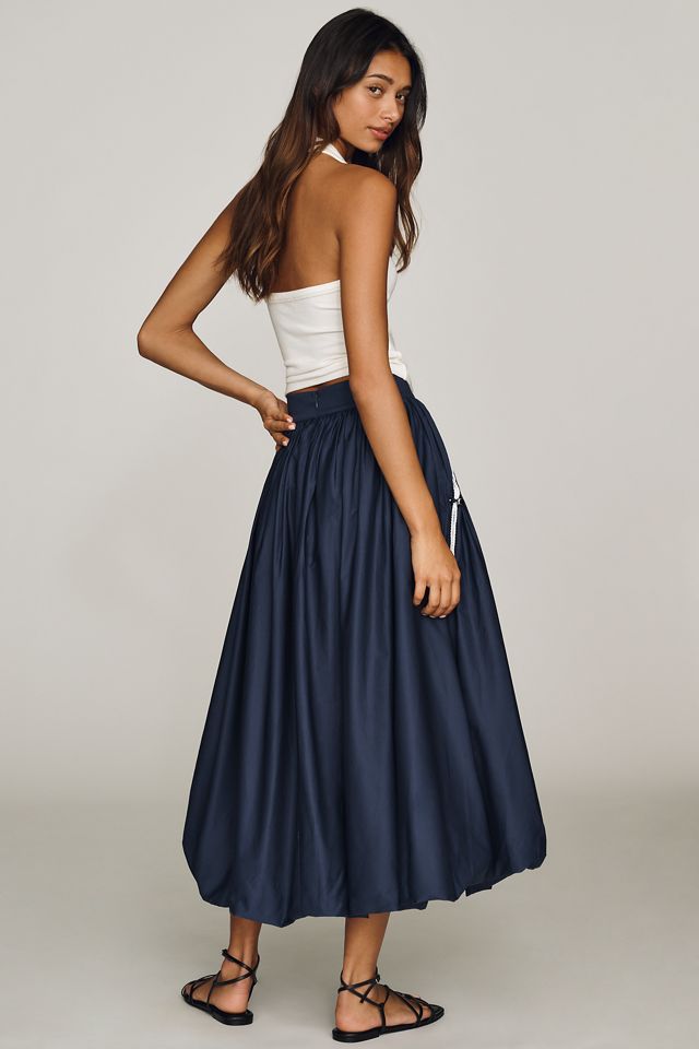 Hunter Bell Allegra 100% Cotton Midi Skirt #3