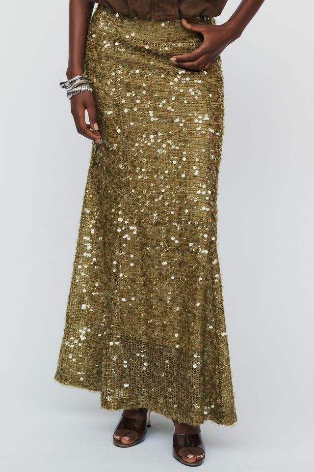 Hunter Bell Lindsey Sequin Midi Skirt #1